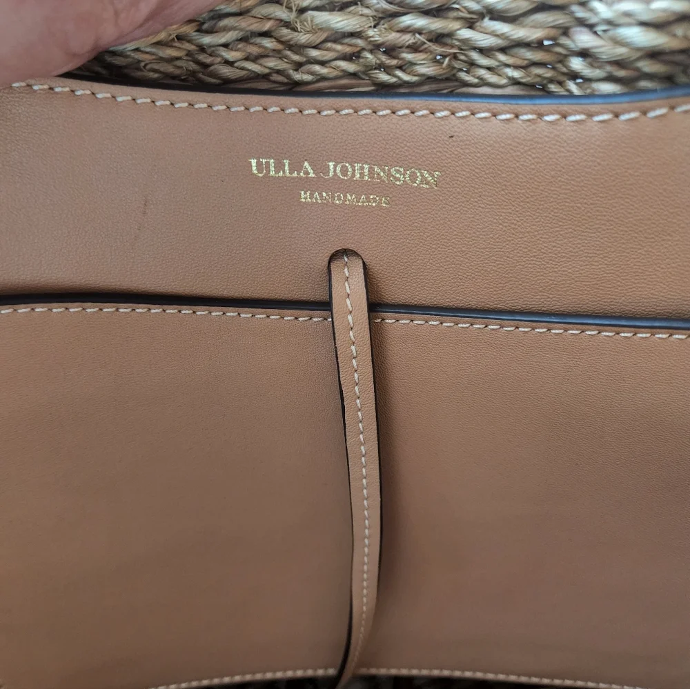 Ulla Johnson Tan and Black Woven Tote - Picture 5 of 11